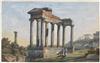 CARLO LABRUZZI (Rome 1748-1817 Perugia) Group of 4 landscape gouache drawings.